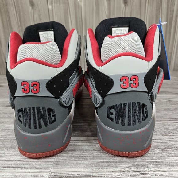 PATRICK EWING Rogue x ONYX Grey 3M Black Red Basketball Shoes Men's Size 9 NEW - Picture 3 of 16